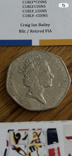 Old style nifc proof 1990 - proof, 50p