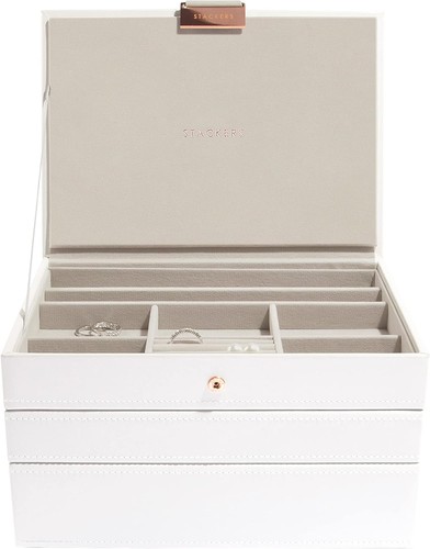 Stackers white and rose gold - and,