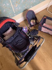 Silver Cross Dolls Pram, Playpen/ Cot, Bouncer Chair, Potty & Accessories