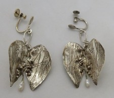 Sterling silver & seed pearl