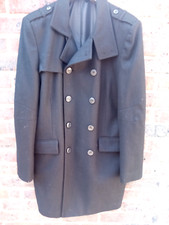JEFF BANKS MENS BLACK DOUBLE BREASTED TRENCH COAT SIZE XL