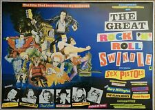 THE SEX PISTOLS "THE GREAT ROCK N ROLL SWINDLE LARGE POSTER 