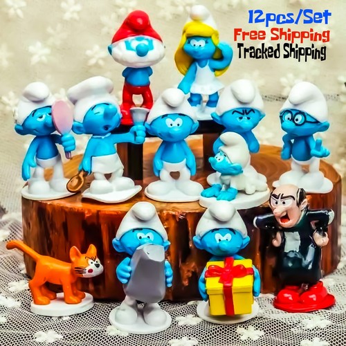 Smurfs cake toppers birthday - smurfs,