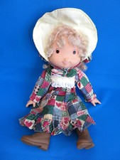 mega rare ! 15" tall HOLLY HOBBIE hobby soft toy DOLL KNICKERBOCKER VINTAGE 80'