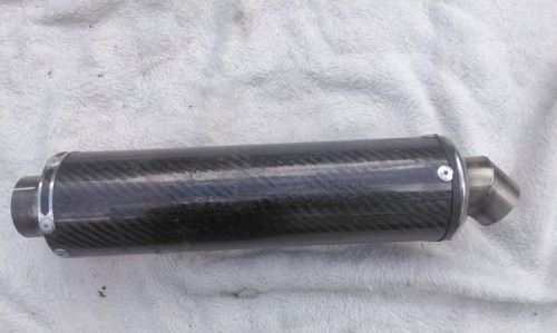 Motorcycle carbon exhaust - carbon,