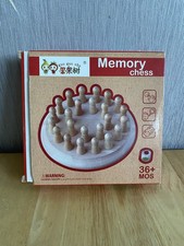 Wooden Memory Chess Game Color Matching Brain Puzzle Toy for Children