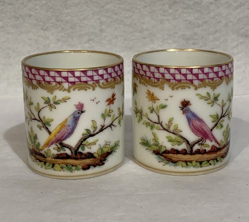 Antique porcelain coffee can - porcelain,