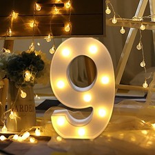 Number Light Sign Marquee