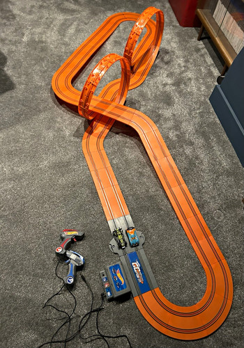 Hot wheels slot car track