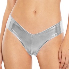UK Womens Metallic Thong