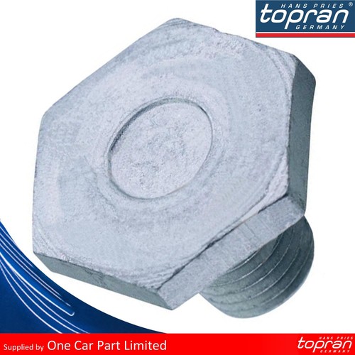 Oil sump sealing plug for - sump,