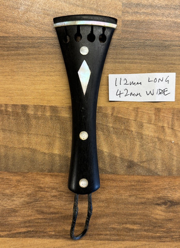 Antique violin tailpiece with - antique,