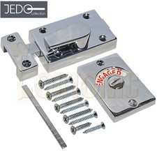 Indicator Bolt Vacant Engaged Bathroom WC Toilet Door Lock Satin Chrome Polished