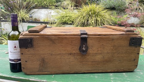 Antique pine chest case - pine,