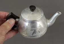 Swan Brand Aluminum Teapot Festival of Britain 1951 Commemorative Mini 2 Cup
