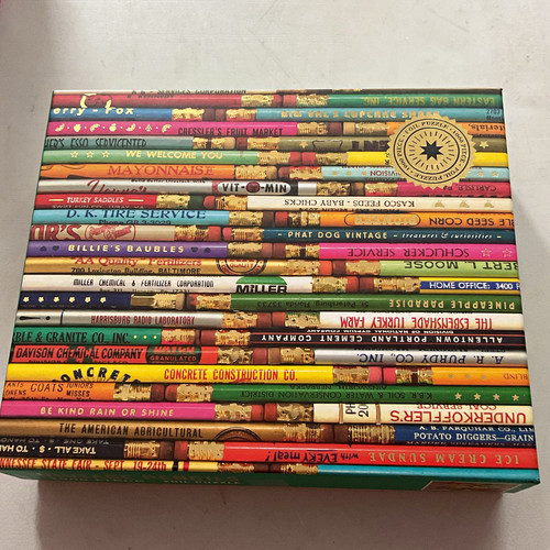 Galison vintage pencils foil - vintage,