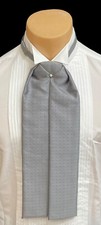 Men's Grey Patterned Ascot