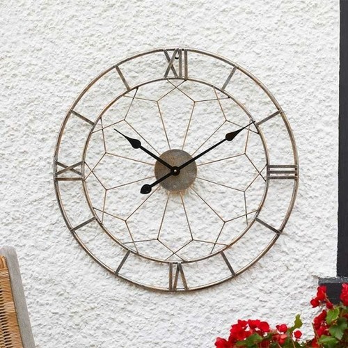 Indoor outdoor wall - indoor, clock