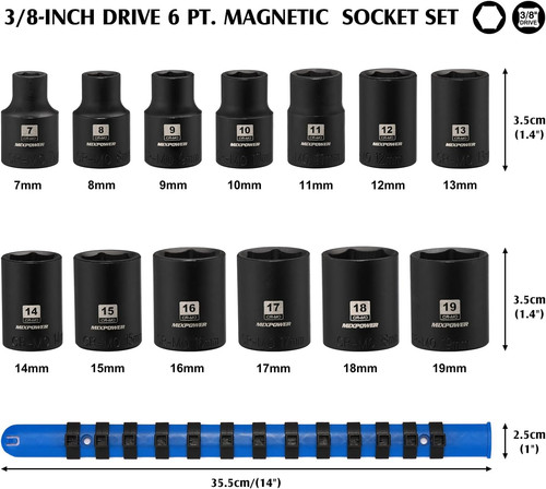 Mixpower magnetic impact - 3/8",