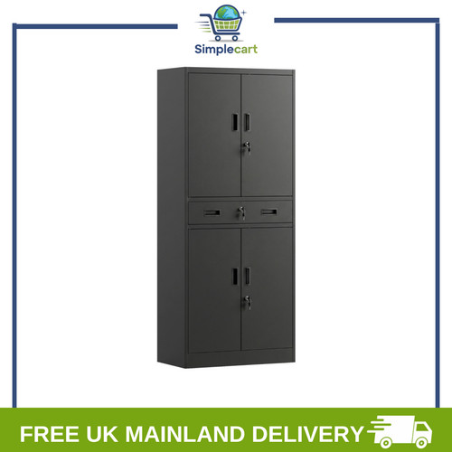 Metal storage cabinet with - storage,