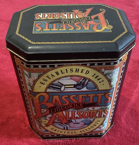 Bassett licorice empty tin - bassett's,
