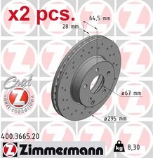 X2 PCS FRONT BRAKE DISC ROTOS