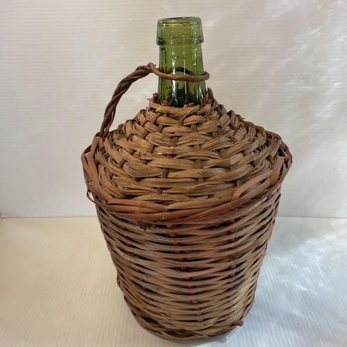 Vtg wicker wrapped - wicker, demijohn