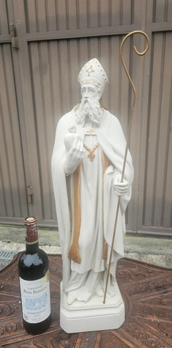 Antique large chalk statue - large,