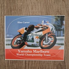 ALAN CARTER MARLBORO YAMAHA TEAM STICKER, AUFKLEBER,AUTOCOLLANT 9X11