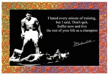 Mohammed Ali INSPIRATIONAL MOTIVATIONAL QUOTE WALL POSTER PRINT #34