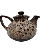 Vintage Brown Spotted Ceramic