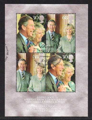 2005 royal wedding stamps - wedding,