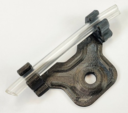 Black kart fuel line support - black,