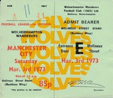 TICKET: Wolves v Manchester
