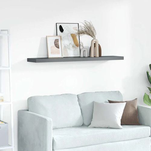 Wall shelf high - shelf, grey