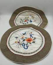 2 Vintage Silk Round