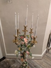 Candelabra 5 Arm 80cm Brushed Gold