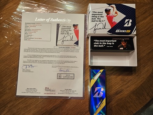 Tiger woods signed - tiger, bridgestone