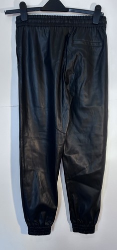 Zara black faux - , leather