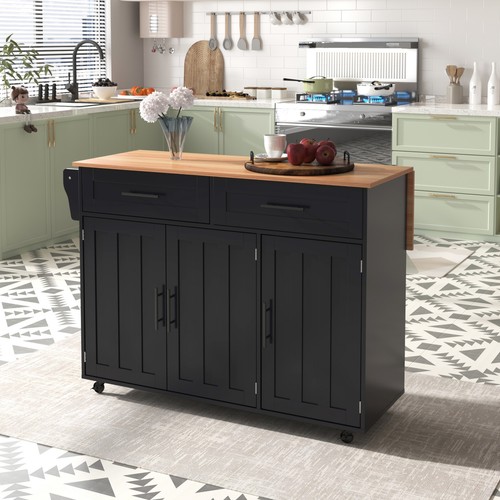 Kitchen island wheels - on,