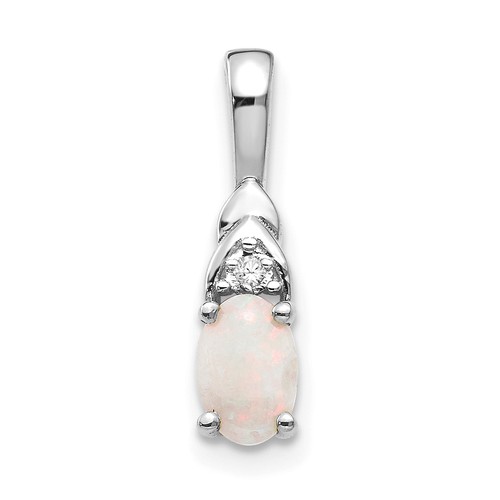 14k white gold 16x4 2mm - gold, 6x4