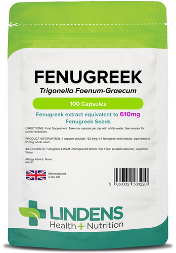 Fenugreek 610mg lindens 100 - 610mg,