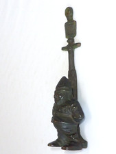 Antique Brass Door Knocker Policeman Gas Light Lamp Post c1940s