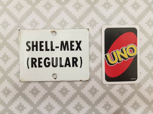 Enamel sign petrol - enamel,