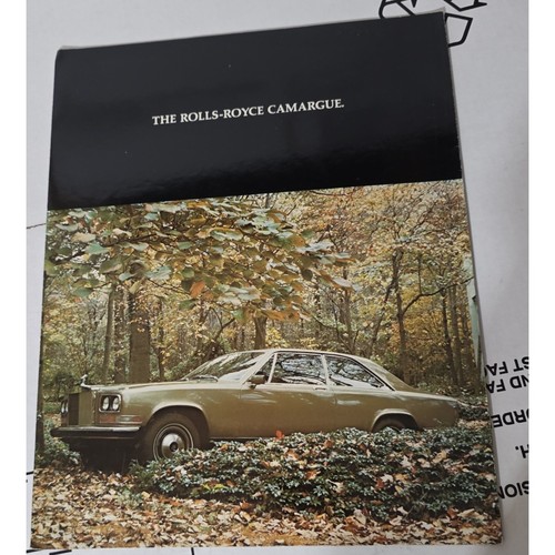 Rolls royce camargue - rolls, brochure