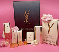 Yves Saint Laurent YSL Y Parfum Refill Purse Spray Eau De Toilette Collector Box