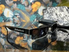 Vintage RED OR DEAD Black Prescription Eye Glasses Sunglasses Frames & Case