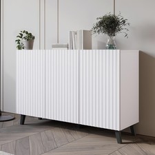 Contemporary Ribbed White