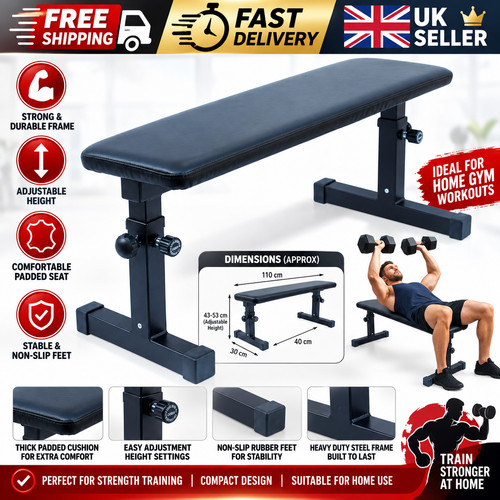 Adjustable flat weight bench - adjustable,