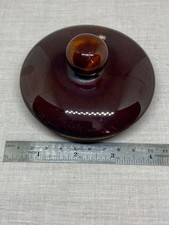Vintage Brown Betty Large Teapot Spare Lid, in Brown Glaze, Excellent Condition
